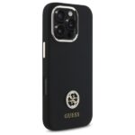 Guess GUHCP16XM4DGPK iPhone 16 Pro Max 6.9" black hardcase Silicone Logo Strass 4G - imagine 4