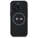 BMW BMHMP16L23SROK iPhone 16 Pro 6.3" black hardcase M Silicone Printed Ring MagSafe - imagine 3