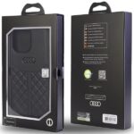 Audi Genuine Leather iPhone 13 Pro Max 6.7" black hardcase AU-TPUPCIP13PM-Q8/D1-BK - imagine 5