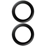 Tempered Glass for Camera Lens PanzerGlass Hoops Lens Protector for Samsung Galaxy S25 Edge Black - imagine 3