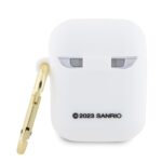 Hello Kitty HKA23DKHSH AirPods 1/2 Cover White Silicone 3D Kitty Head - imagine 2