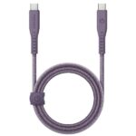 ENERGEA Flow USB-C to USB-C Cable 1.5m Purple 240W 5A PD Fast Charge
