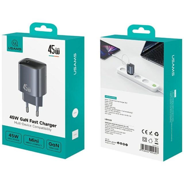 USAMS T66 45W GaN Fast Charger tarnish - imagine 5