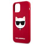 Karl Lagerfeld KLHCP12LSLCHRE iPhone 12 Pro Max 6,7" hardcase red Silicone Choupette - imagine 6