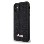 Guess GUHCN61PMSDGSK iPhone 11 / Xr 6.1" black hardcase Disco Metal Script - imagine 2