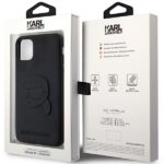 Karl Lagerfeld KLHCN613DRKNK iPhone 11/ Xr 6.1" black hardcase Rubber Karl Head 3D - imagine 8
