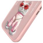 Nimmy case iPhone 16 6.1" pink Glasses Cool Cat - imagine 7