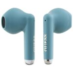Guess Bluetooth headphones GUTWSJ14ESGQ TWS + docking station turquoise Printed Classic Logo - imagine 2