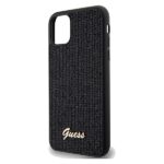 Guess GUHCN61PMSDGSK iPhone 11 / Xr 6.1" black hardcase Disco Metal Script - imagine 6