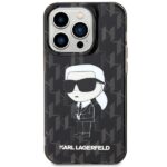 Karl Lagerfeld KLHCP15LHNKMKLK iPhone 15 Pro 6.1" black hardcase Monogram Ikonik - imagine 3