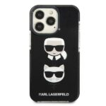 Karl Lagerfeld KLHCP13LTPE2TK iPhone 13 Pro / 13 6,1" hardcase black Karl&Choupette Head - imagine 3