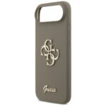 Guess Silicone Big 4G Script Case for iPhone 17 Air Brown - imagine 6