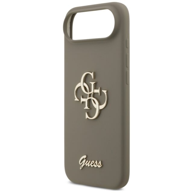 Guess Silicone Big 4G Script Case for iPhone 17 Air Brown - imagine 6