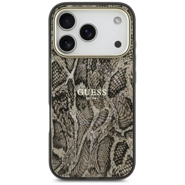 Guess Python Pattern MagSafe Case for iPhone 17 Pro Brown - imagine 3