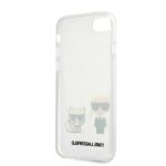 Karl Lagerfeld KLHCI8CKTR iPhone 7/8/SE2020 / SE 2022 hardcase Transparent Karl & Choupette - imagine 4