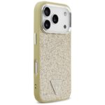 Guess Glitter Triangle Logo MagSafe case for iPhone 17 Pro gold - imagine 4