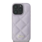 Guess GUHCP16XPSQSQSU iPhone 16 Pro Max 6.9" light purple hardcase Quilted Metal Logo - imagine 3