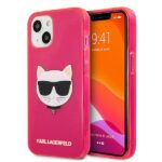 Karl Lagerfeld KLHCP13SCHTRP iPhone 13 mini 5,4" pink hardcase Glitter Choupette Fluo
