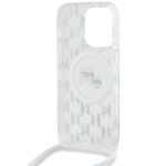 Karl Lagerfeld KLHMP15LHCKCKLCT iPhone15 Pro 6.1" transparent hardcase IML Crossbody Monogram Karl & - imagine 5