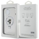 Karl Lagerfeld KLHMP15SHMRSKCH iPhone 15/ 14 / 13 6.1" white hardcase Ring Stand Karl&Choupett - imagine 8