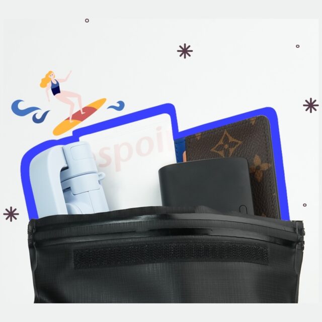 Waterproof pouch Araree Waterproof Sack black - imagine 10