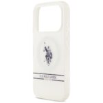 US Polo DH and Bottom Stripe Logo MagSafe Case for iPhone 17 Pro White - imagine 6