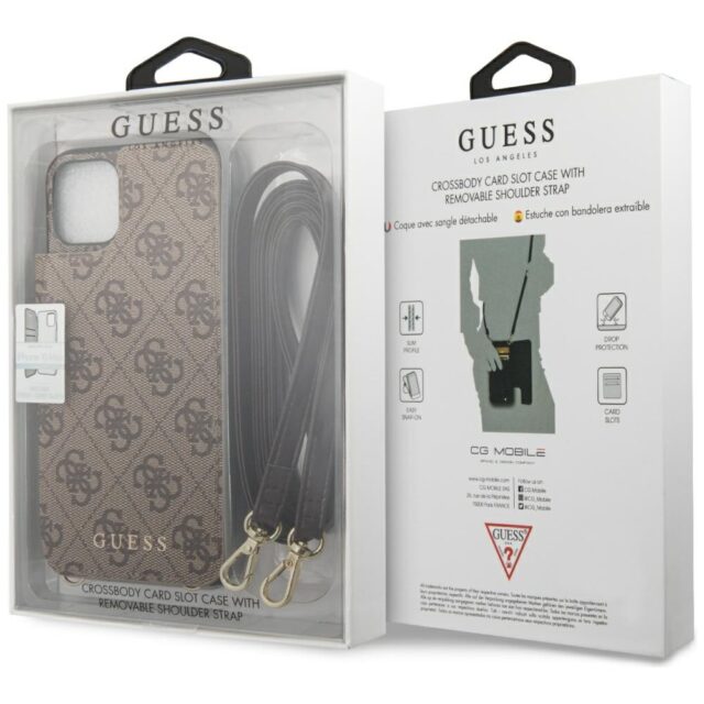 Guess GUHCN65CB4GB iPhone 11 Pro Max/brown hard case 4G Crossbody - imagine 6