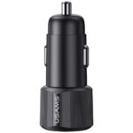 Car Charger USAMS YT Series CC283 60W 1xUSB-A 1xUSB-C black - imagine 5