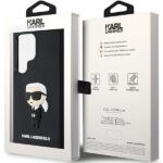 Karl Lagerfeld KLHCS24L3DRKINK S24 Ultra S928 black hardcase 3D Rubber Ikonik - imagine 8