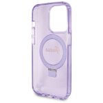 Guess GUHMP13XHRSGSU iPhone 13 Pro Max 6.1"purple hardcase Ring Stand Script Glitter MagSa - imagine 7