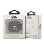 Karl Lagerfeld KLA3UKHGK AirPods 3 cover black Glitter Karl`s Head - imagine 3