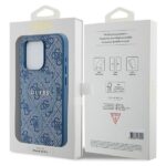 Guess GUHMP14LG4GFRB iPhone 14 Pro 6.1" blue hardcase 4G Collection Leather Metal Logo MagS - imagine 8