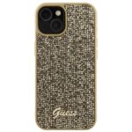 Guess GUHCP15SPMSDGSD iPhone 15 / 14 / 13 6.1" gold hardcase Disco Metal Script - imagine 3