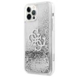 Guess GUHCP12MLG4GSI iPhone 12/12 Pro 6,1" silver hardcase 4G Big Liquid Glitter - imagine 2