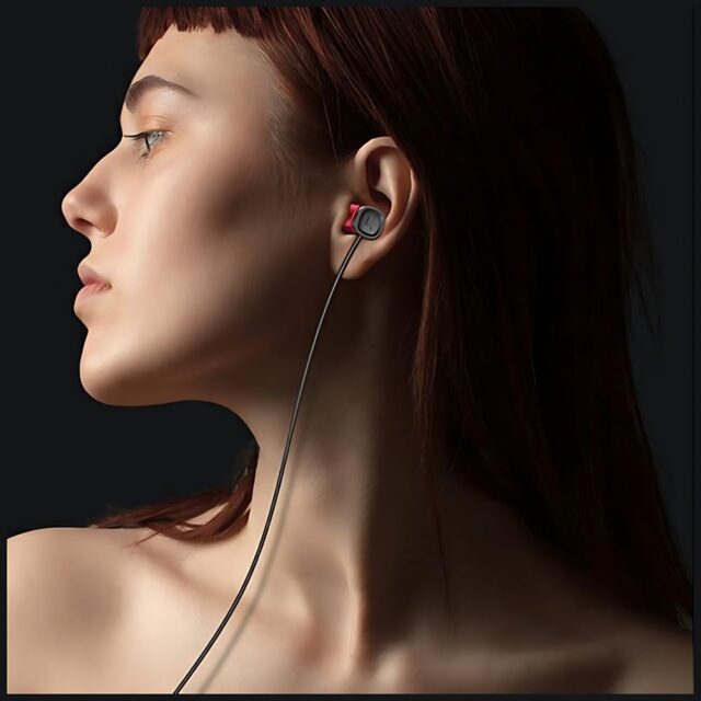 USAMS stereo earphones EP-46 USB-C black 1.2m HSEP4603 - imagine 5