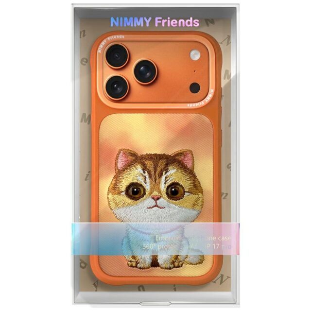 Etui Nimmy Big Eyed Pet 2.0 Cat do        iPhone 17 Pro pomarańczowy - imagine 7