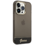 Guess GUHCP14LHGCOK iPhone 14 Pro 6,1" black hardcase Translucent - imagine 4