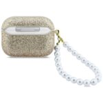 Case Guess Glitter Pearl Strap for  AirPods Pro 3 gold - imagine 2