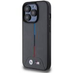 BMW BMHMP15L22PVTA iPhone 15 Pro 6.1" grey hardcase M Quilted Tricolor MagSafe - imagine 2