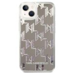 Karl Lagerfeld KLHCP14SLMNMS iPhone 14/ 15 / 13 6,1" hardcase silver Liquid Glitter Monogram - imagine 3