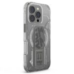 Skinarma case Helio iPhone 16 Pro Max 6.9" Magnetic Charging + Grip Stand titanium - imagine 4