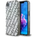 Case Karl Lagerfeld IML Repeat Logo for iPhone 16e silver