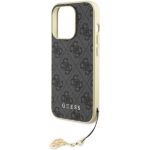 Guess GUHCP15LGF4GGR iPhone 15 Pro 6.1" grey hardcase 4G Charms Collection - imagine 6