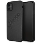 Guess GUHCN61RSAVSBK iPhone 11 6,1" / Xr black hardcase Saffiano Vintage Script