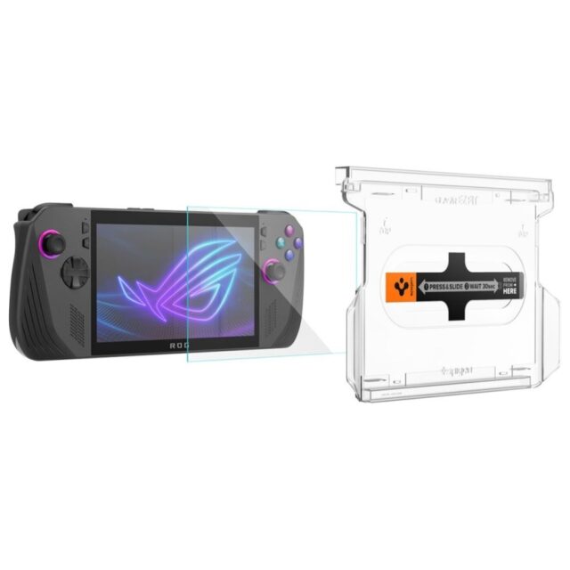 Tempered glass Spigen Glas.TR EZ FIT for Asus ROG Ally X - imagine 4