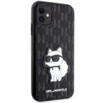 Karl Lagerfeld KLHCN61SAKHPCK iPhone 11/ Xr 6.1" black Saffiano Monogram Choupette - imagine 4