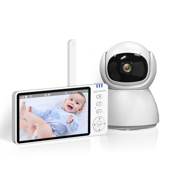 Extralink Reya | Electronic baby monitor | MO570 with 5 inch monitor, VOX 2.4 GHz - imagine 6