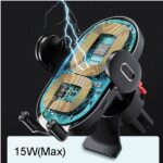 USAMS Inductive Holder US-CD132 15W Automatic for Ventilation Grille black CD132ZJ01 - imagine 3