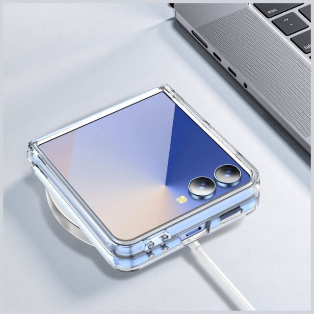 Case Beline Clear MagSafe for Samsung Galaxy Z Flip7 transparent - imagine 6