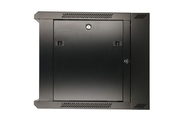 Extralink 12U 600x600 AZH Black | Rackmount cabinet | wall mounted, swing type - imagine 7